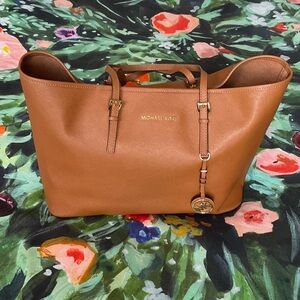 Michael Kors Brown Leather Tote